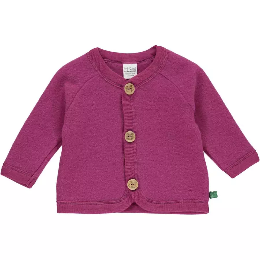 Fred's World Fleecejacke aus Merinowolle Plum