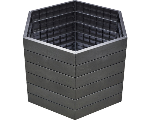 Klassieke verhoogde tuinbak GARANTIA ERGO verhoogde tuinbak L 75 incl. Flora waterbesparend systeem 110 x 110 x 75 cm steen