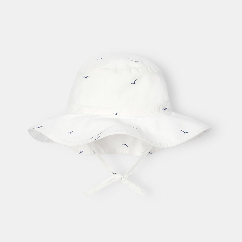Chapeau en coton bio blanc mixte Absorba Blanc