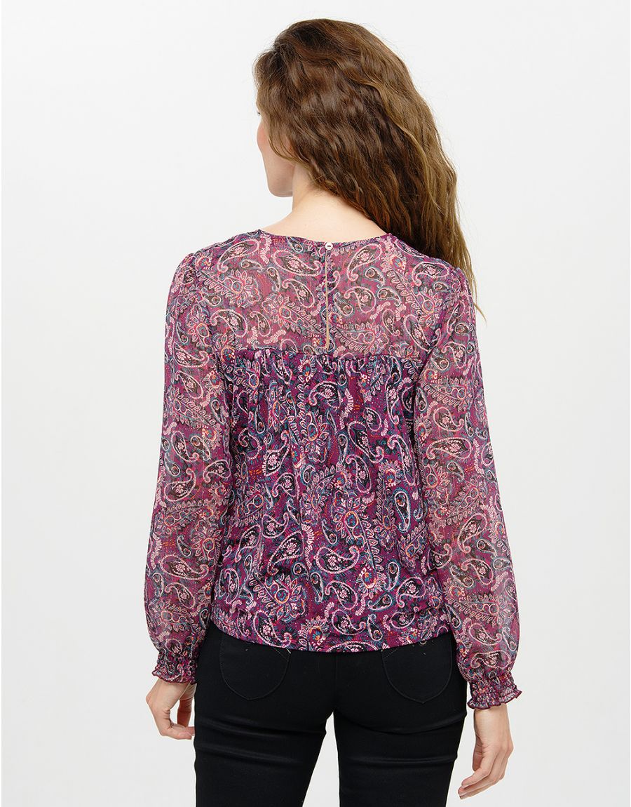 Blouse fluide violette