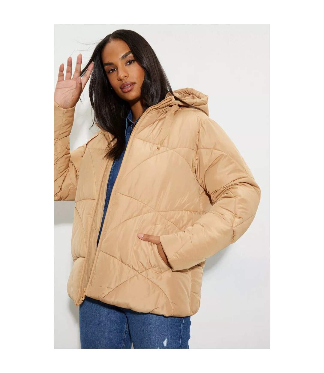 Dorothy Perkins - Doudoune matelassée - Femme (Brun-beige) - UTDP113