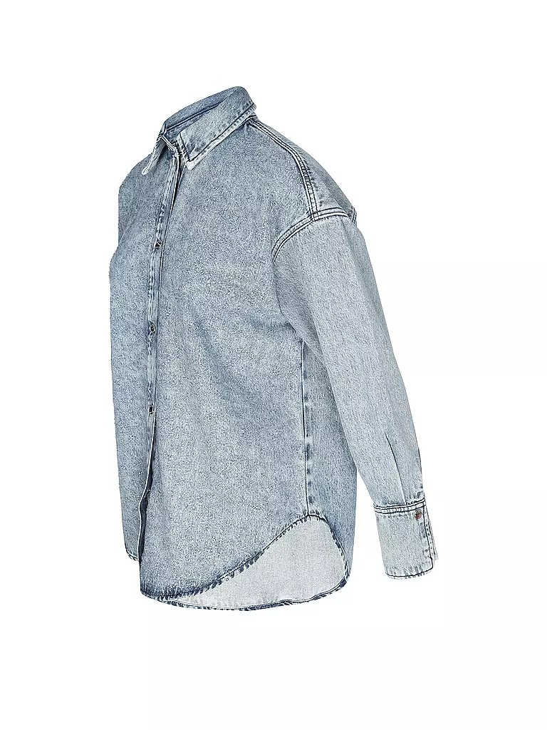 BOSS Jeansbluse C_DENIM blau