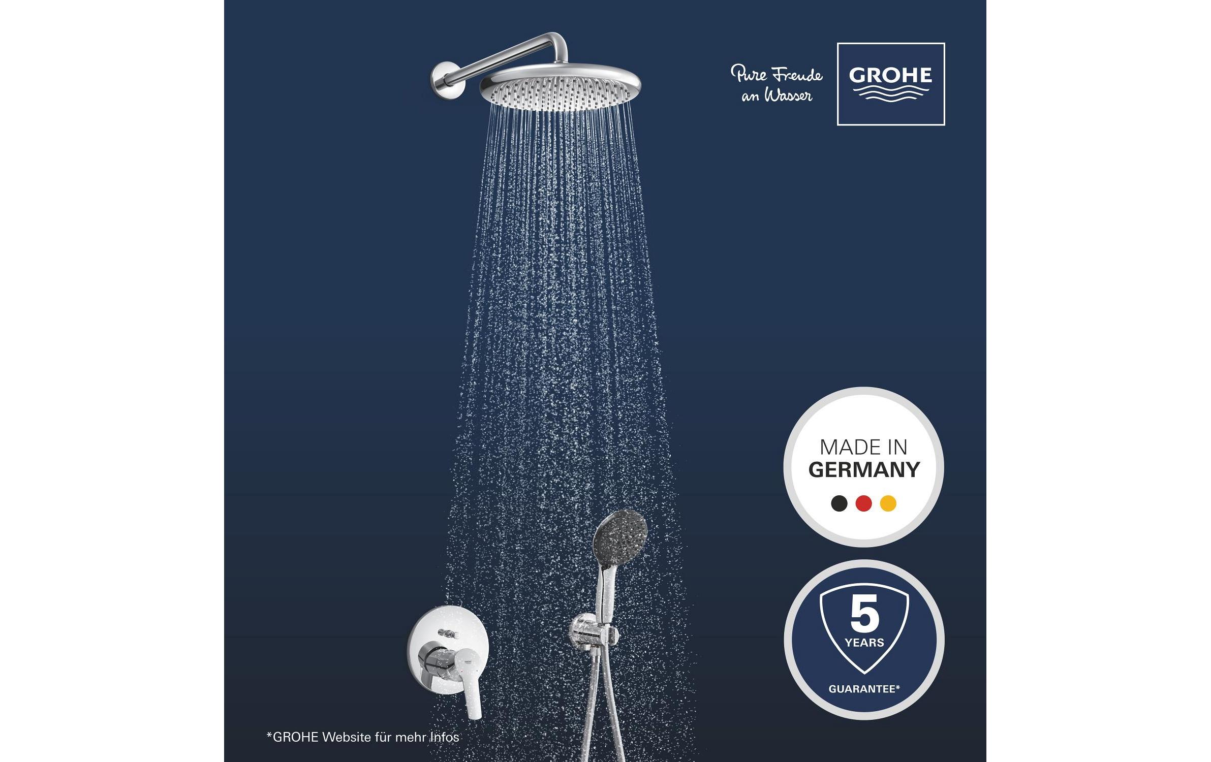 Duschsystem Vitalio Start 250 Chrom<br>Wassersparende Duschsäule inkl. Umsteller
