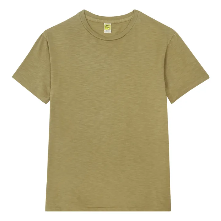 Velva Sheen T-shirt Rolled Coton | Vert olive