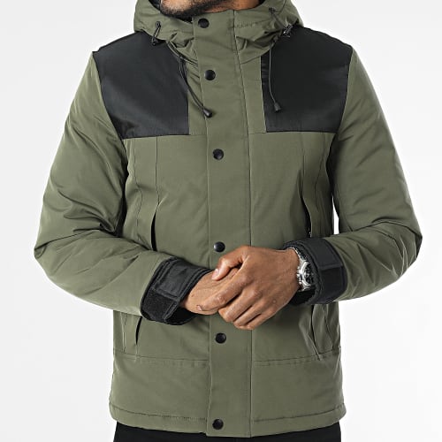 Doudoune Capuche Vert Kaki