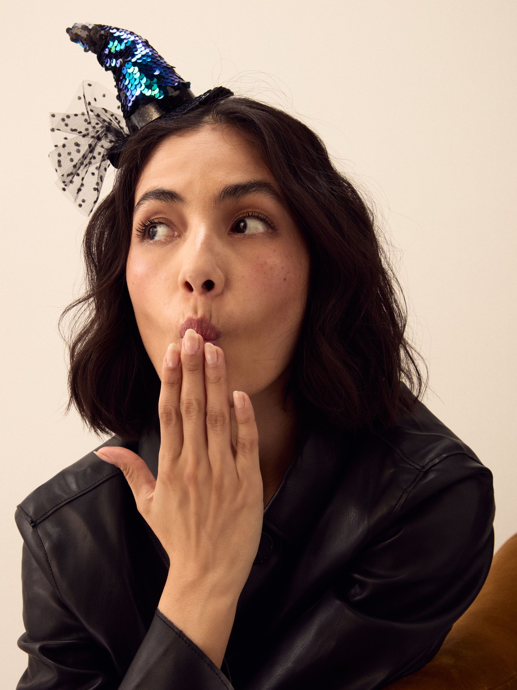 Zwart/groen - Witches Hat Headband