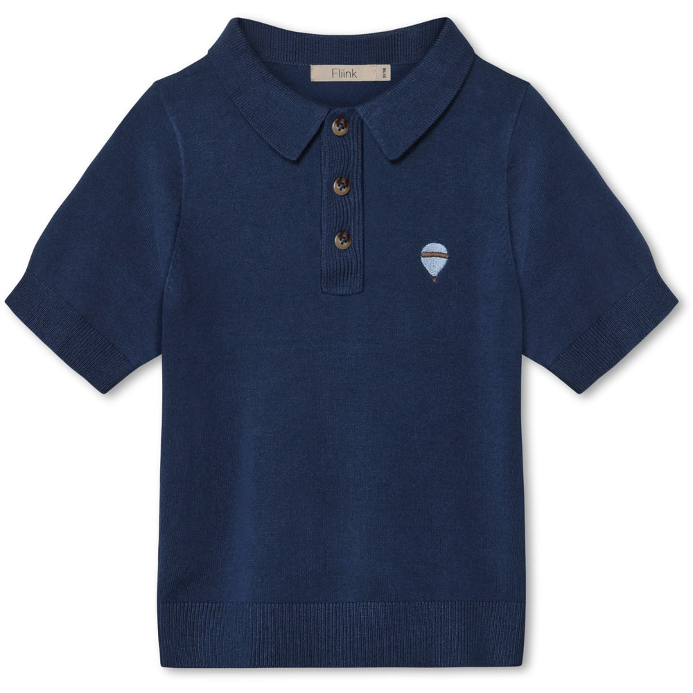 Køb Fliink Insignia Blue Favo Ss Polo