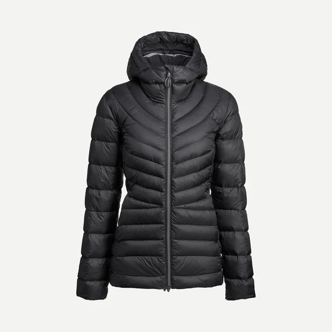 Decathlon Forclaz - Jaqueta puffer feminina com capuz Forclaz MT500