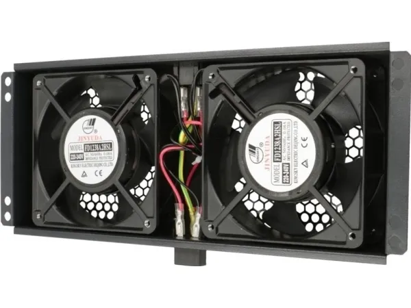 Extralink 2 FANS ROOF COOLING UNIT WITH CABLE TO THERMOSTAT, Køleventilator, Sort, Metal, 2 blæser(e), Vekselstrøm, 220 V