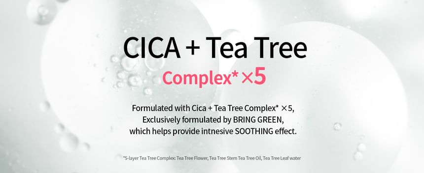 BRENG GROEN - Tea Tree Cica Trouble Soothing Toner Pad