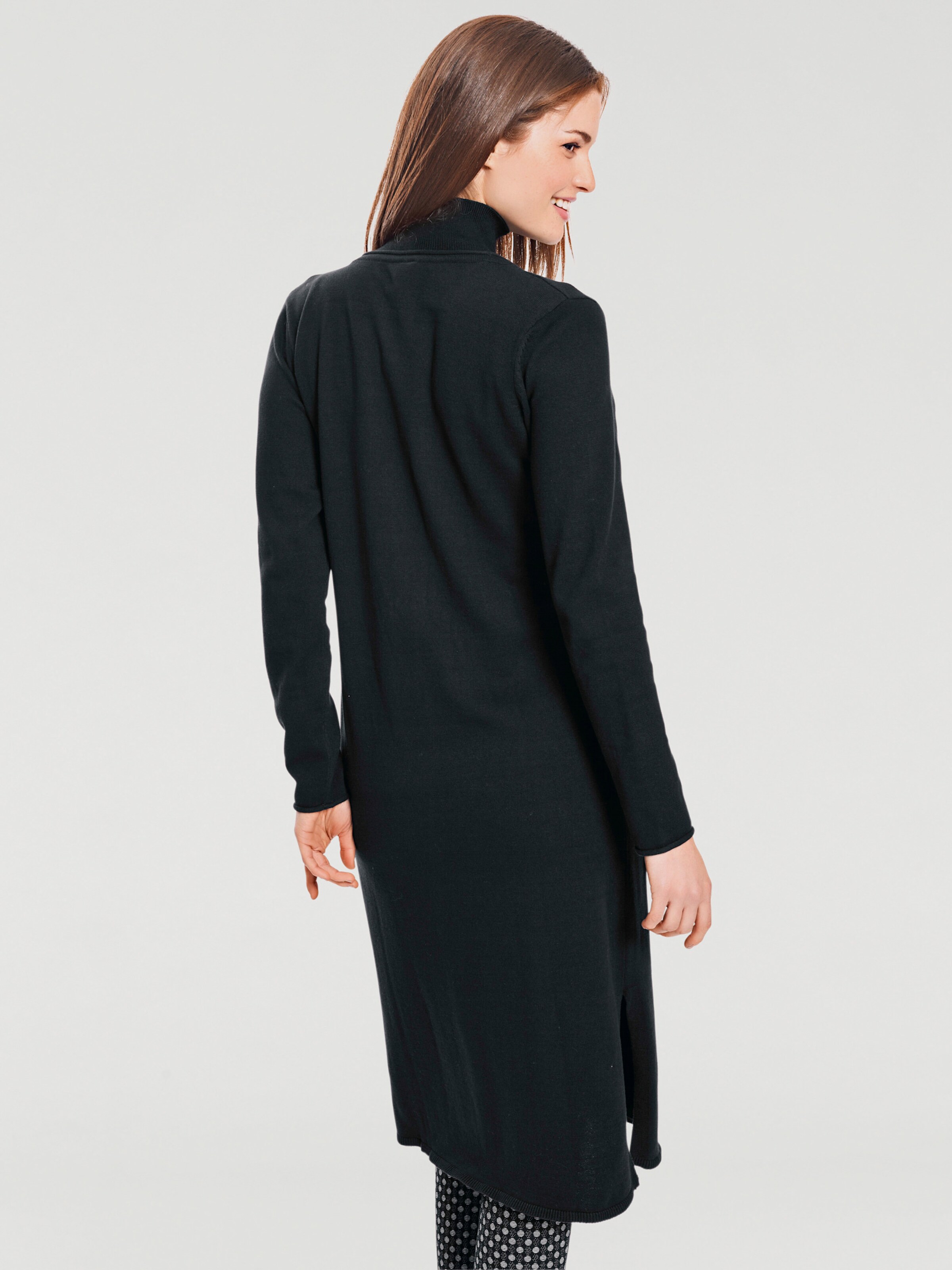 Long-Strickjacke