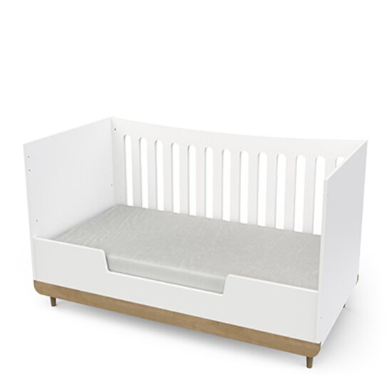Scandinave Lit   Blanc / Chêne        70 x 140 cm   de               CBA Meubles