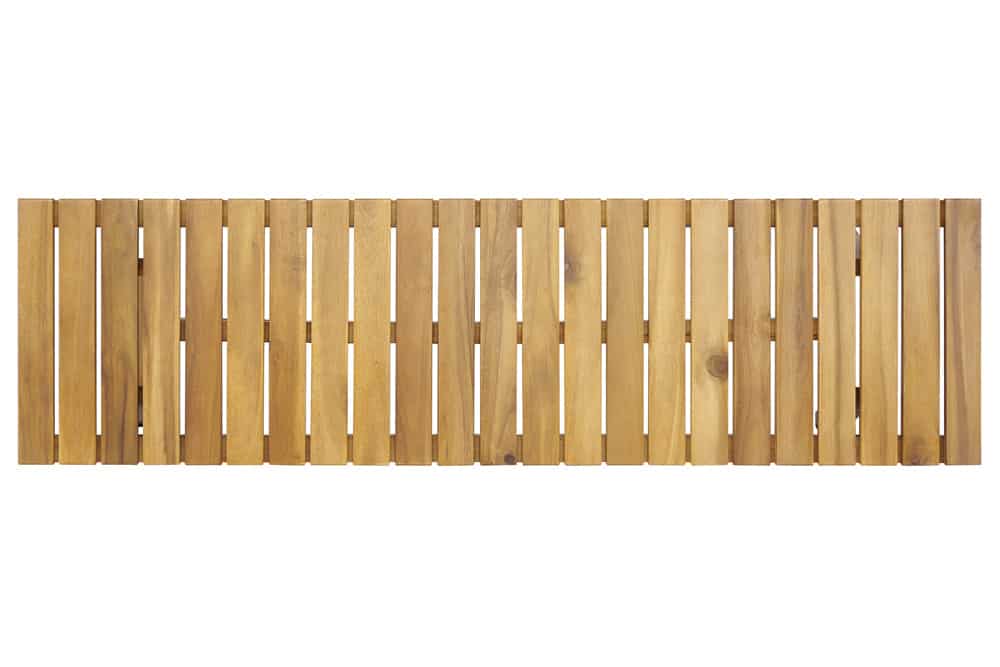 Outdoor Sitzbank BALI 110cm natur honey Akazienholz wetterfest Balkonbank