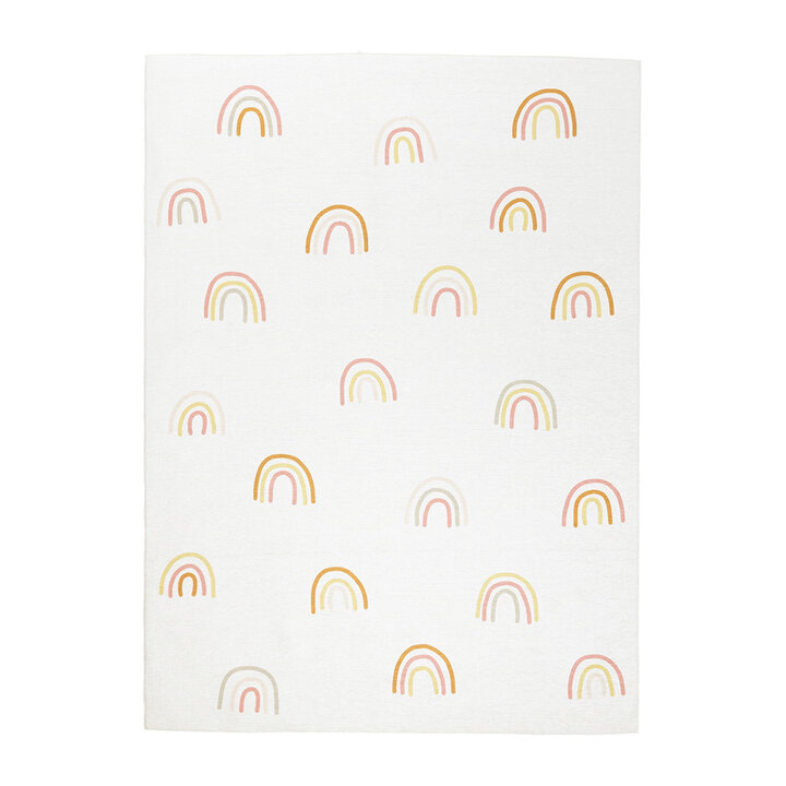 Wasbaar kindervloerkleed - Evi Rainbow Multicolor