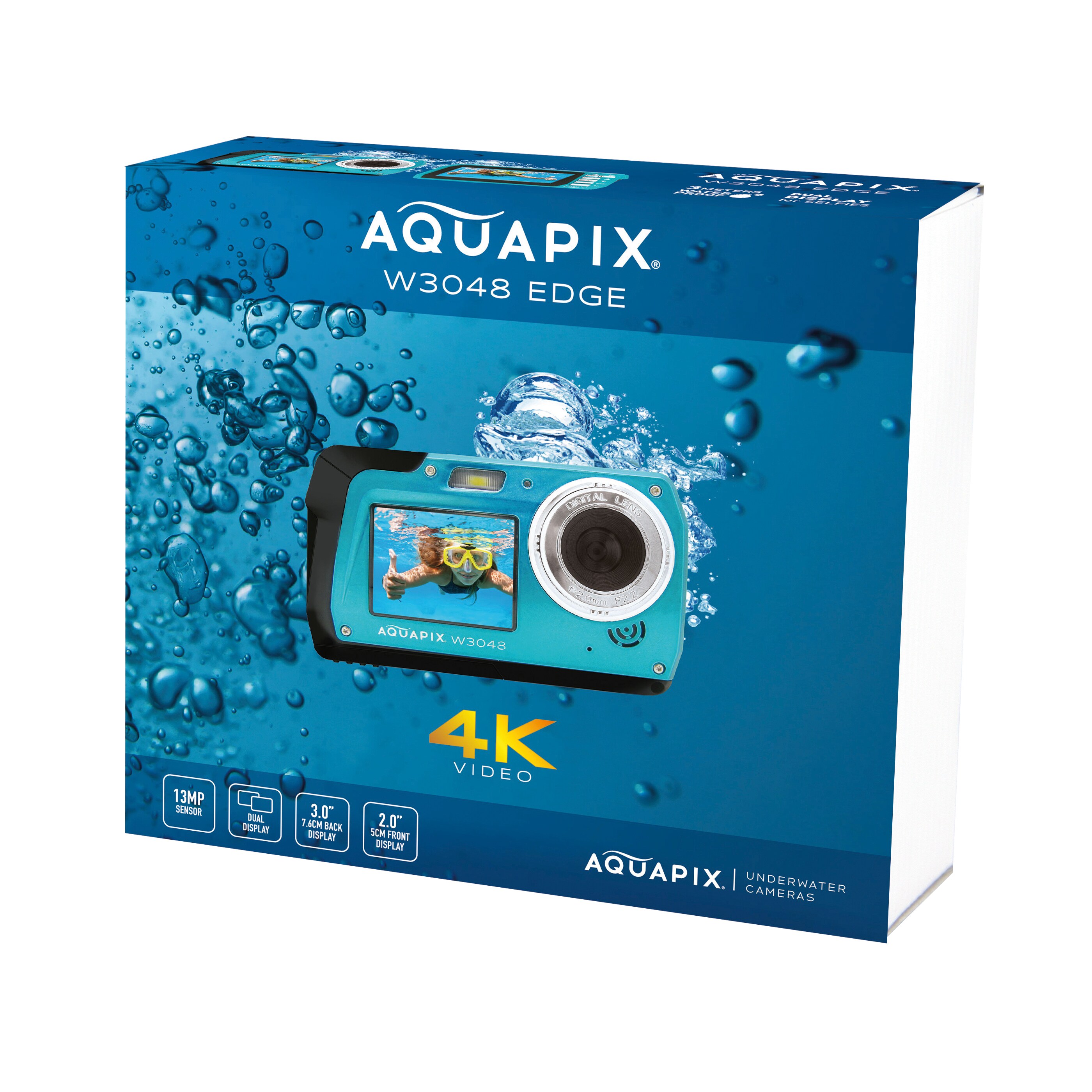 Aquapix W3048 EDGE Unterwasserkamera iceblau