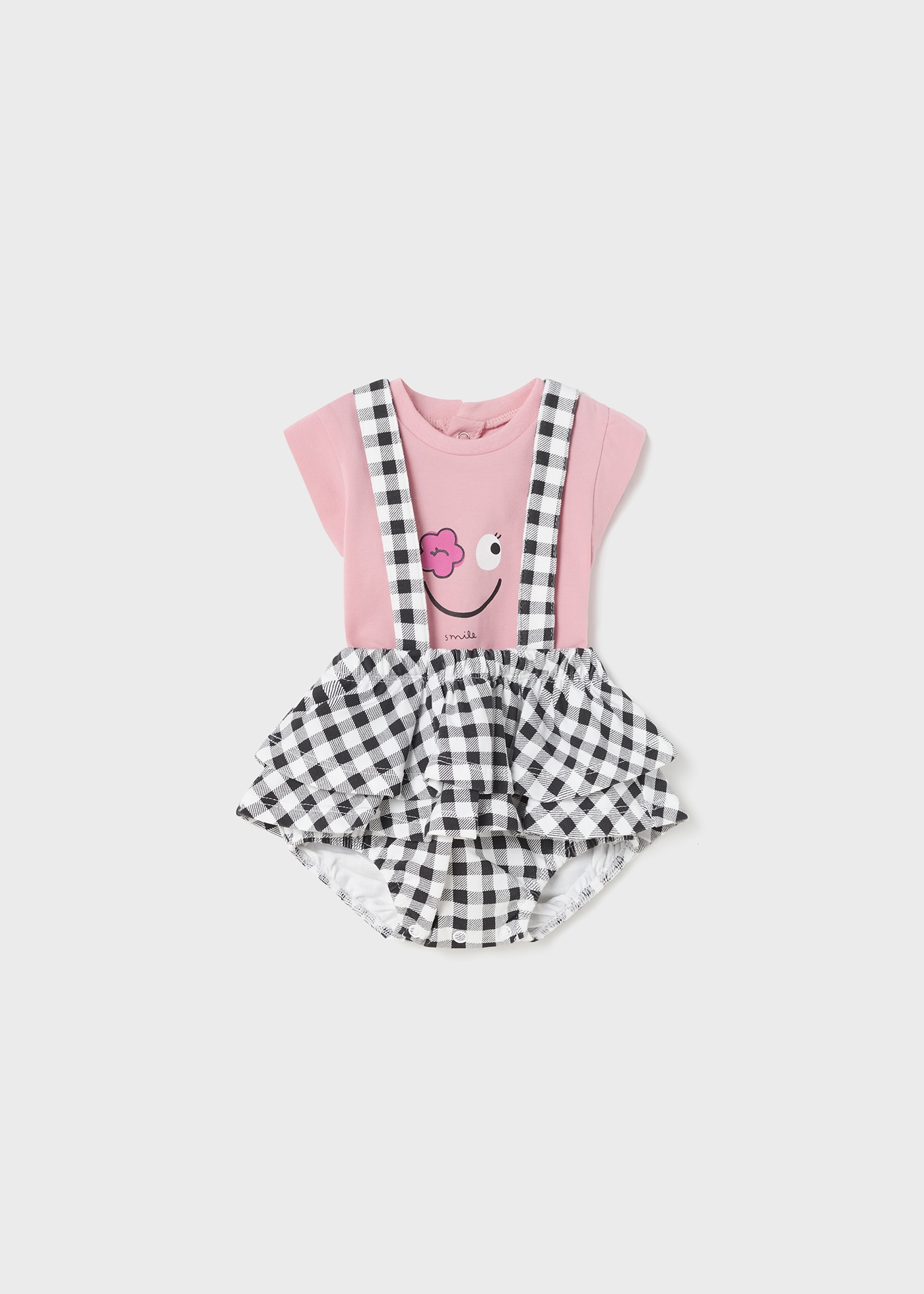 Conjunto de 2 peças em algodão sustentável para recém-nascidos.