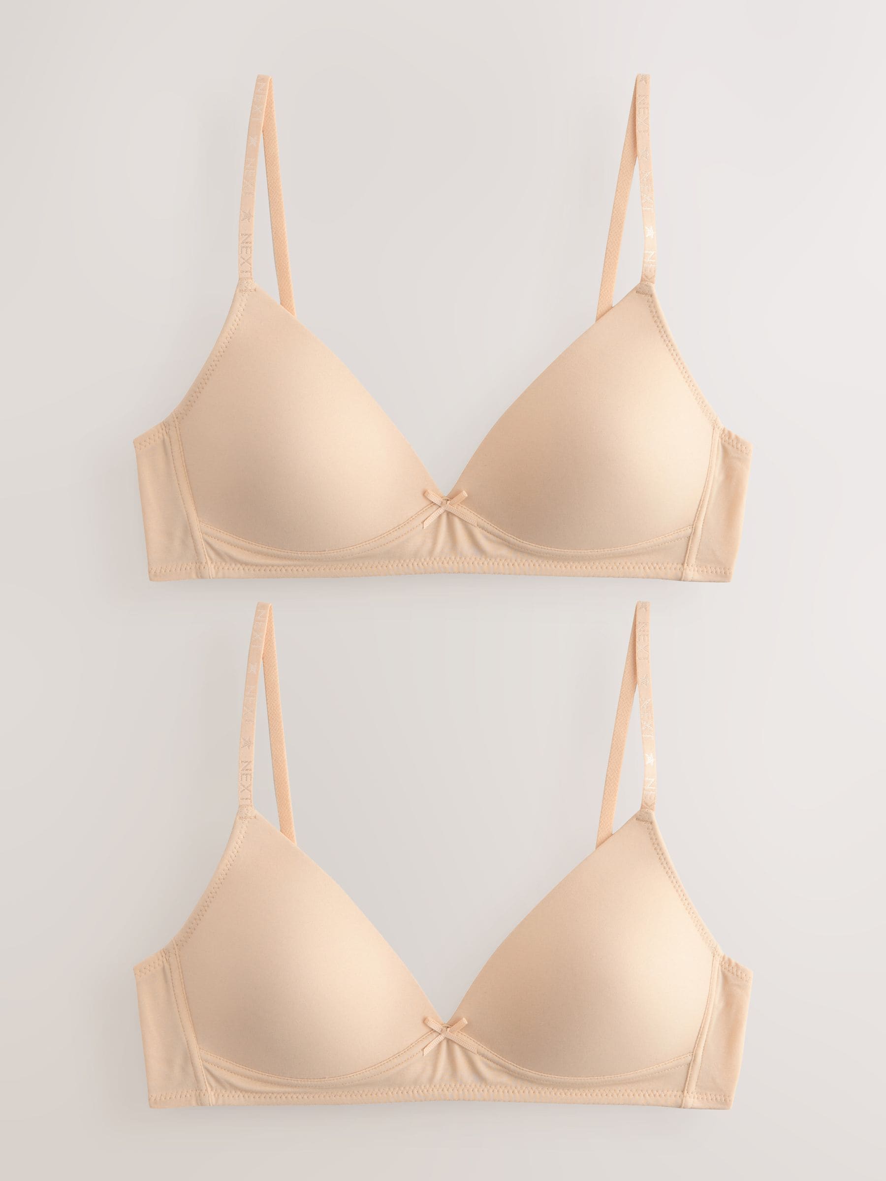 Licht beige - Set van 2 sportbeha's
