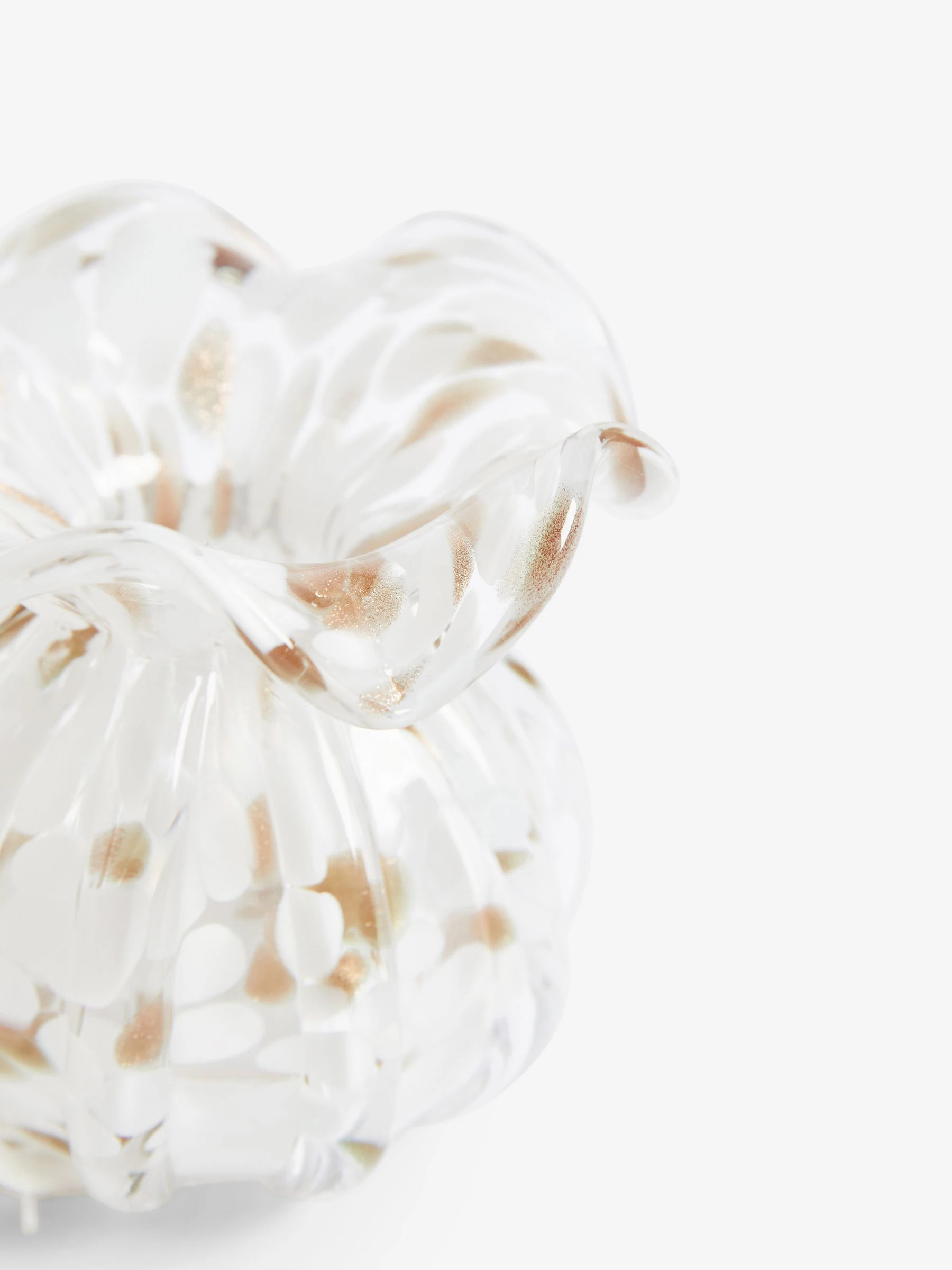 Glazen Confetti vaas met bloemen