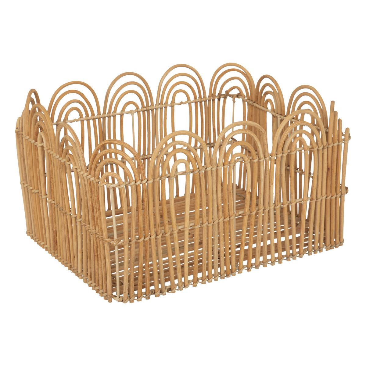 CAISSE CAGETTE LOUR NATUREL D.24X19X17CM