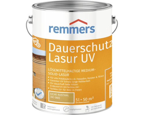 Remmers Langdurige UV-beschermende beits, Rustiek Eiken, 5 l