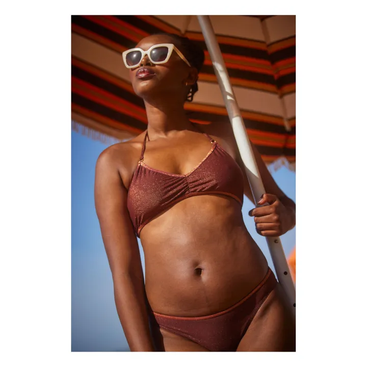 La Nouvelle Haut de Maillot Joy Métallisé | Toffee