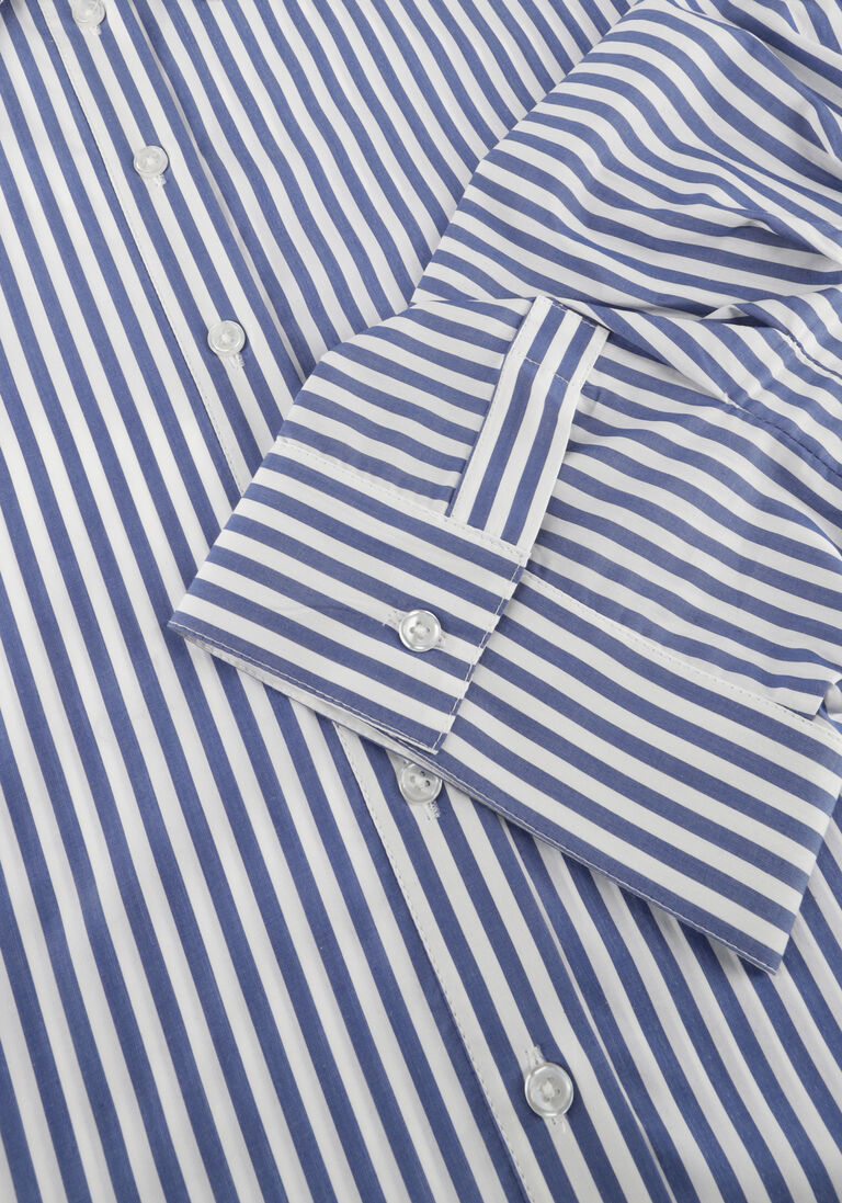 blauwe alix the label blouses ladies woven fancy striped blouse