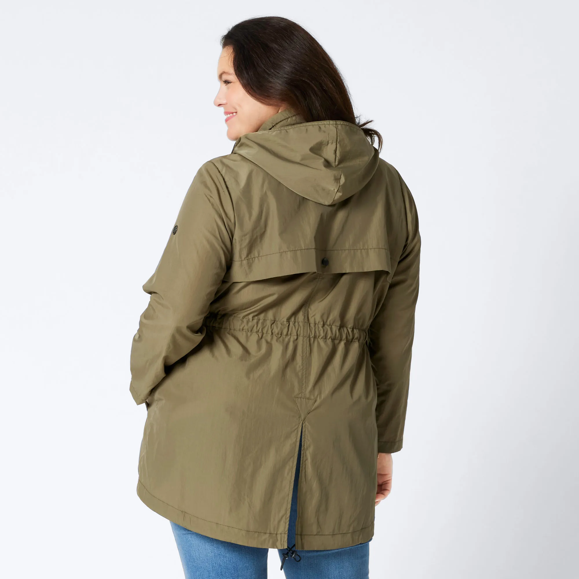 Damen-Jacke mit Kapuze, große Größen