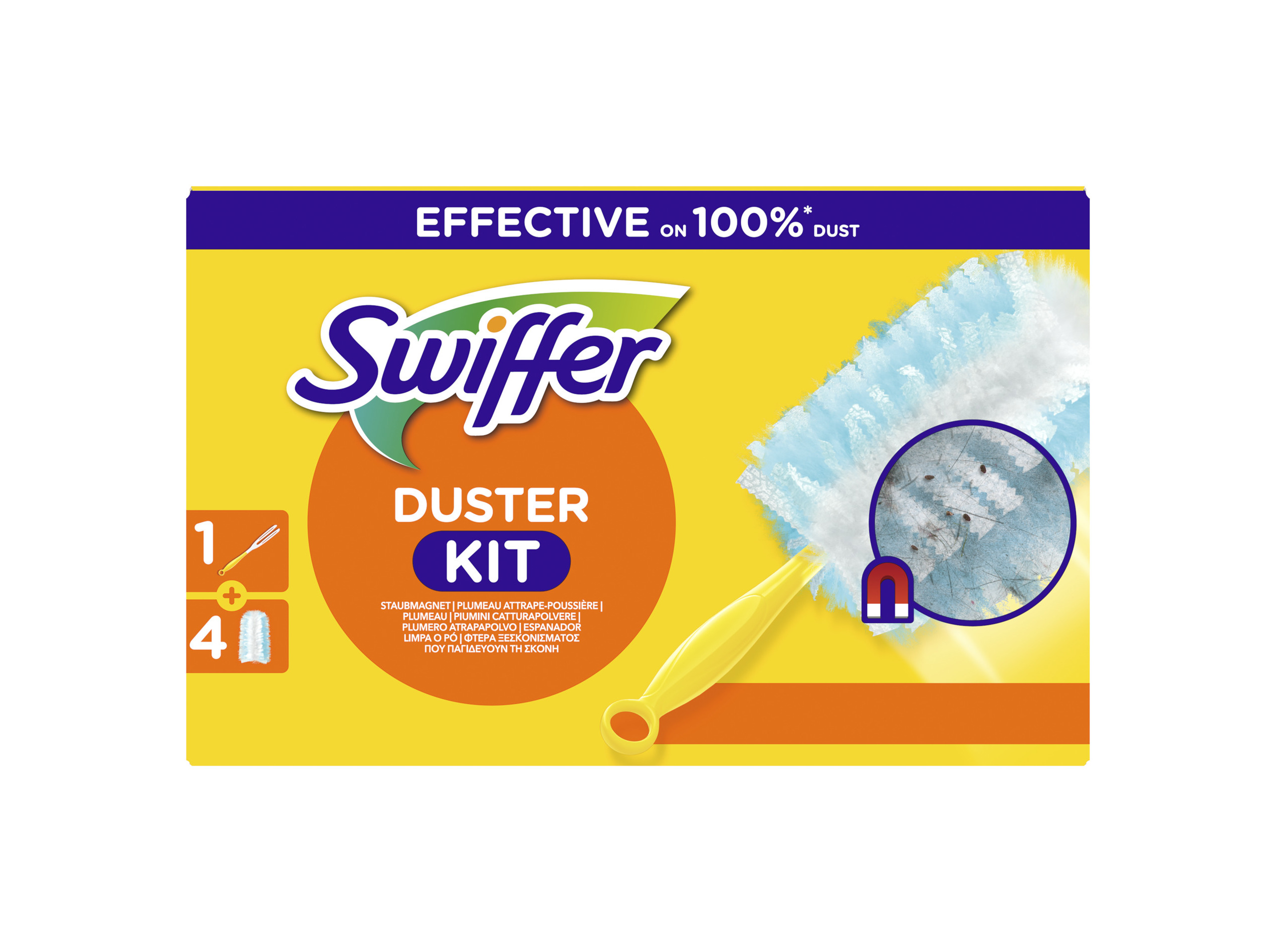 ESPANADOR AGARRA PÓ SWIFFER COM 4 RECARGAS