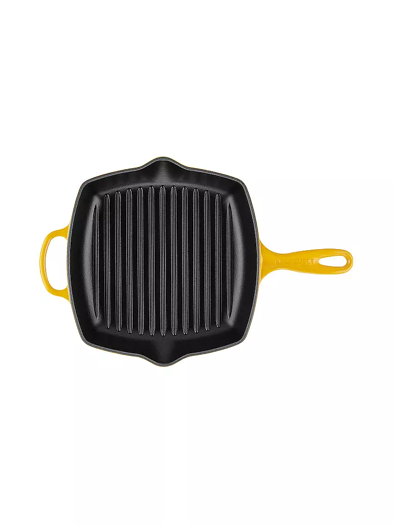 LE CREUSET Grillpfanne quadratisch 26x26cm SIGNATURE Nectar gelb