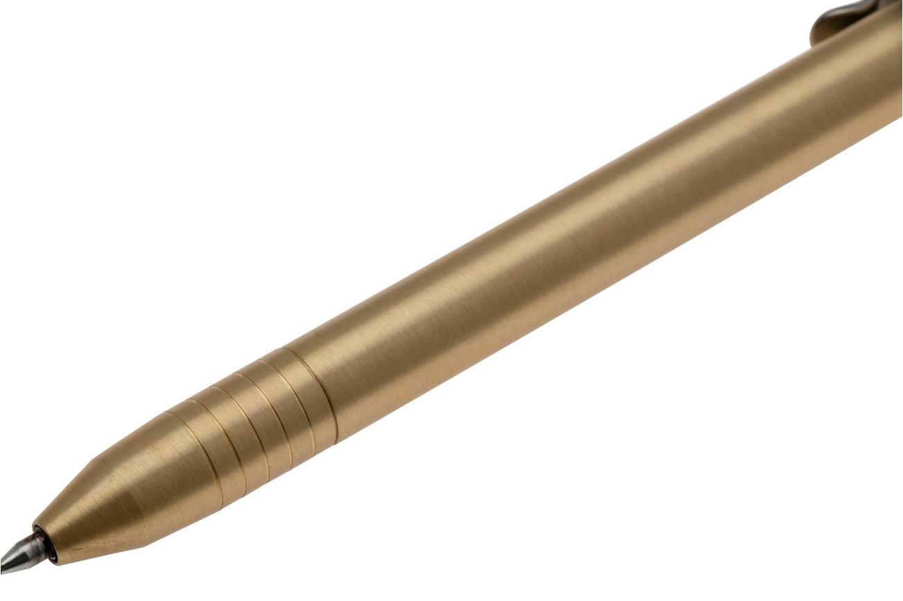 Big Idea Design Slim Bolt Action Pen SBA-BS Brass, everyday carry pen