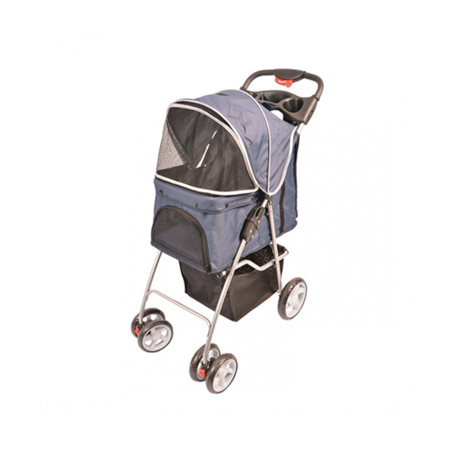 Carrinho de bebê DUVO com 4 rodas, 80 x 46 x 100 cm, peso máximo de 15 kg.