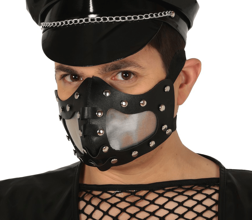 Mondkap Latex Zwart
