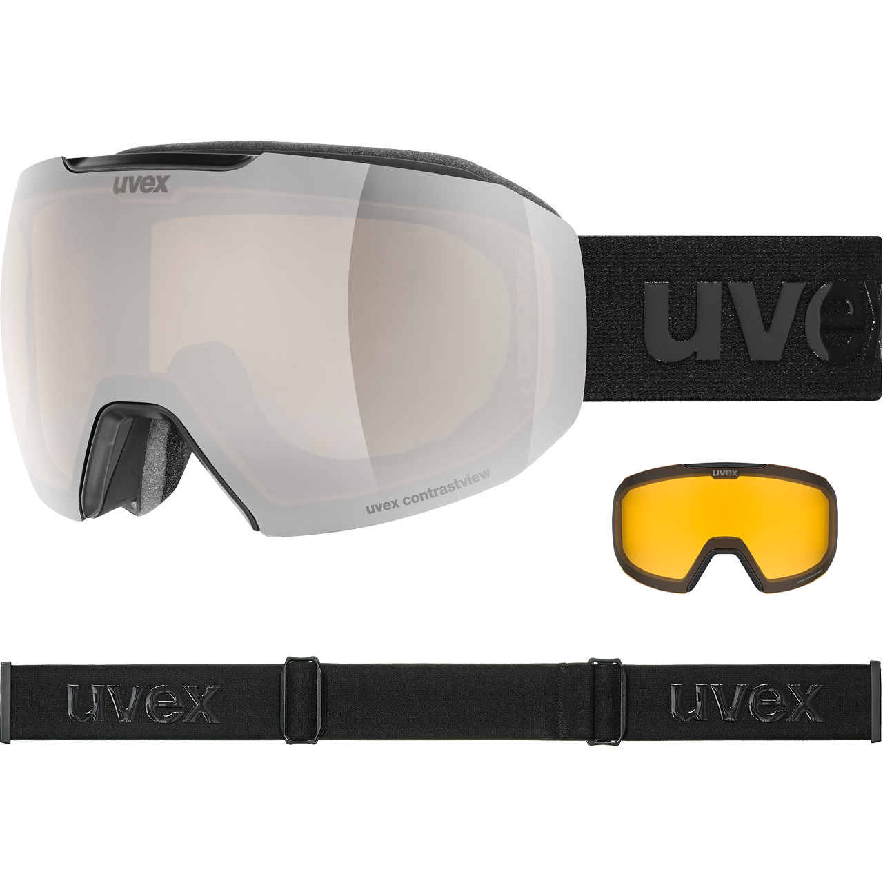 Uvex Epic ATTRACT S black matt / mirror silver   Ersatzscheibe | Uvex Skibrillen | Uvex | U | MARKEN | XSPO