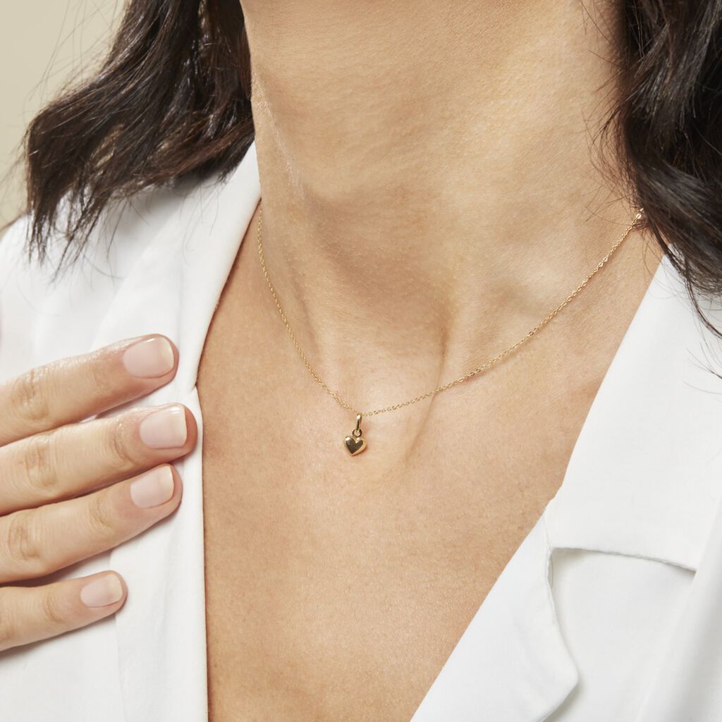 Collier Aricia Coeur Or Jaune