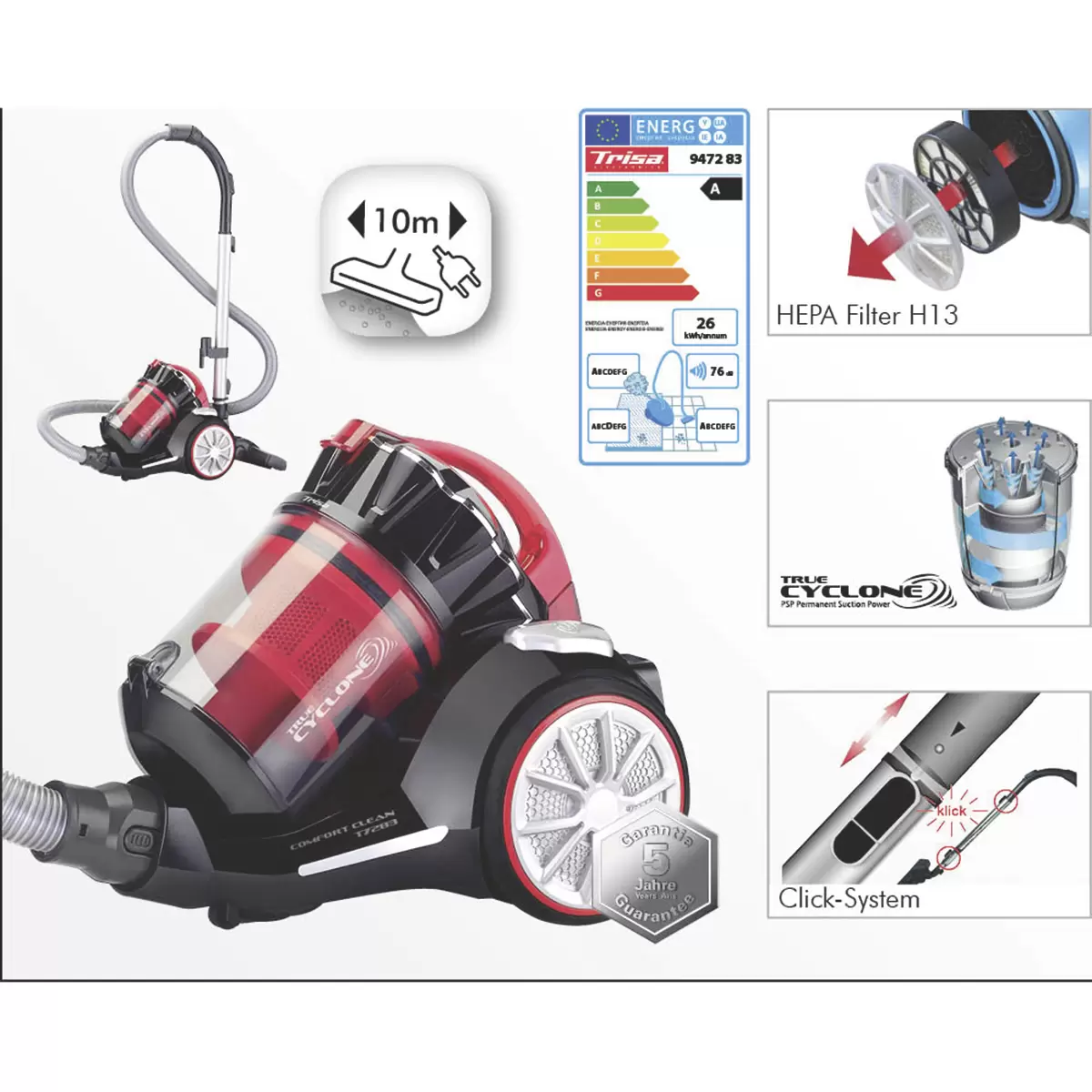 Staubsauger Comfort Clean T7283