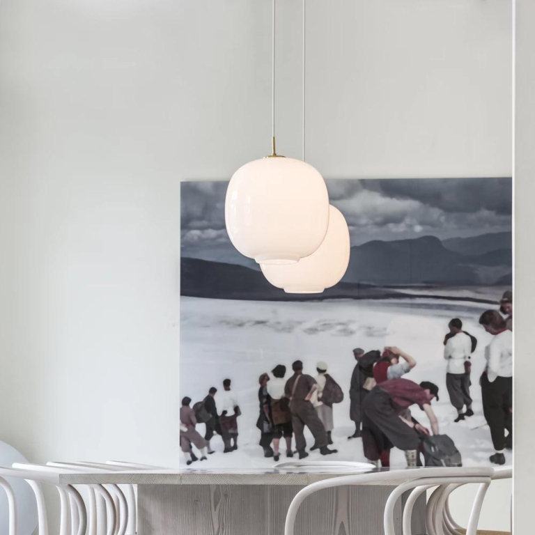 Louis Poulsen VL 45 Radiohus hanglamp Ø250 Brass/Glossy Amber