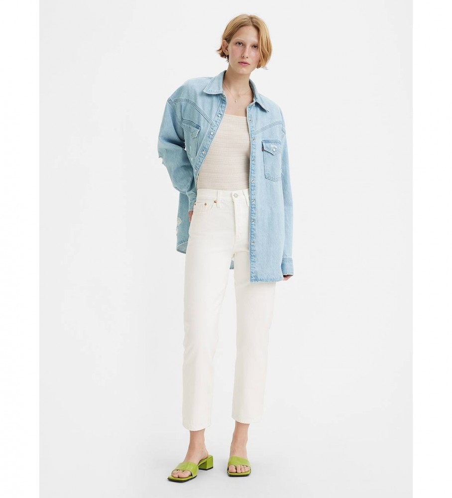 Calça jeans Levi's reta e justa branca