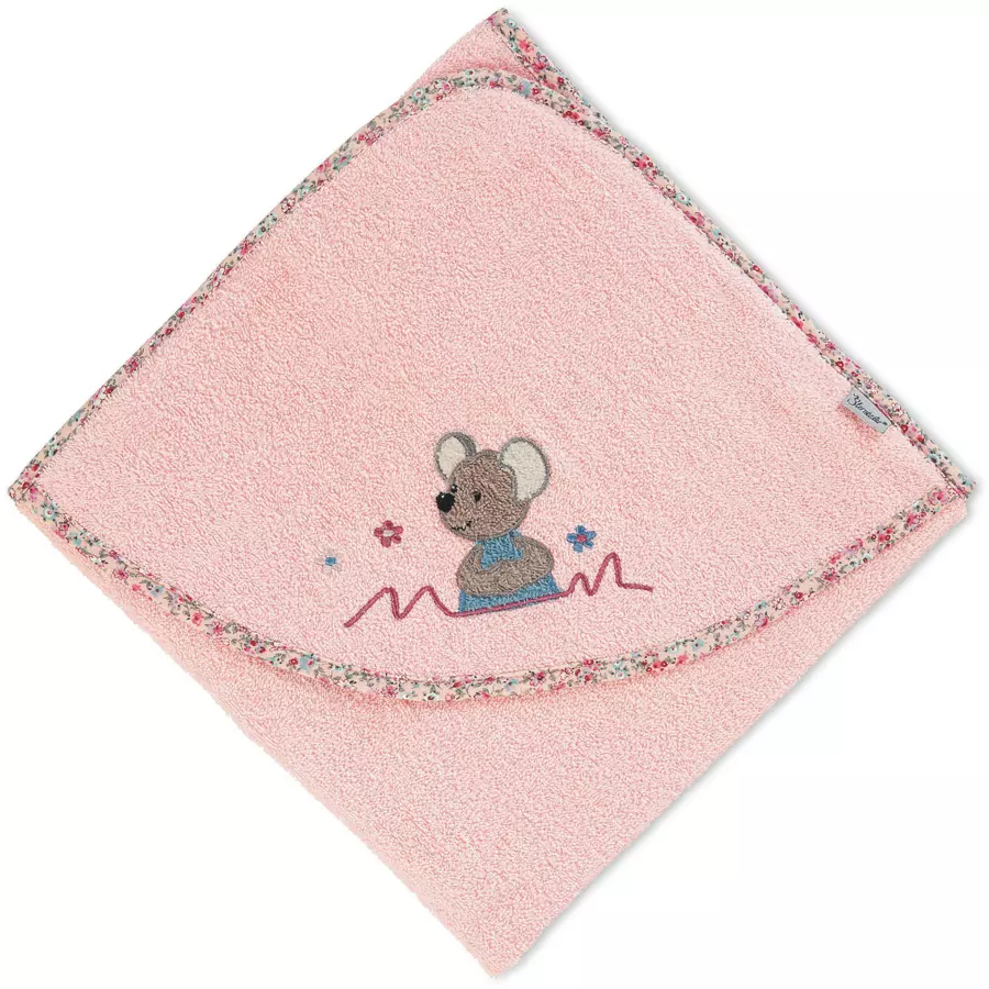 Sterntaler Kapuzenbadetuch Mabel zartrosa 80 x 80 cm