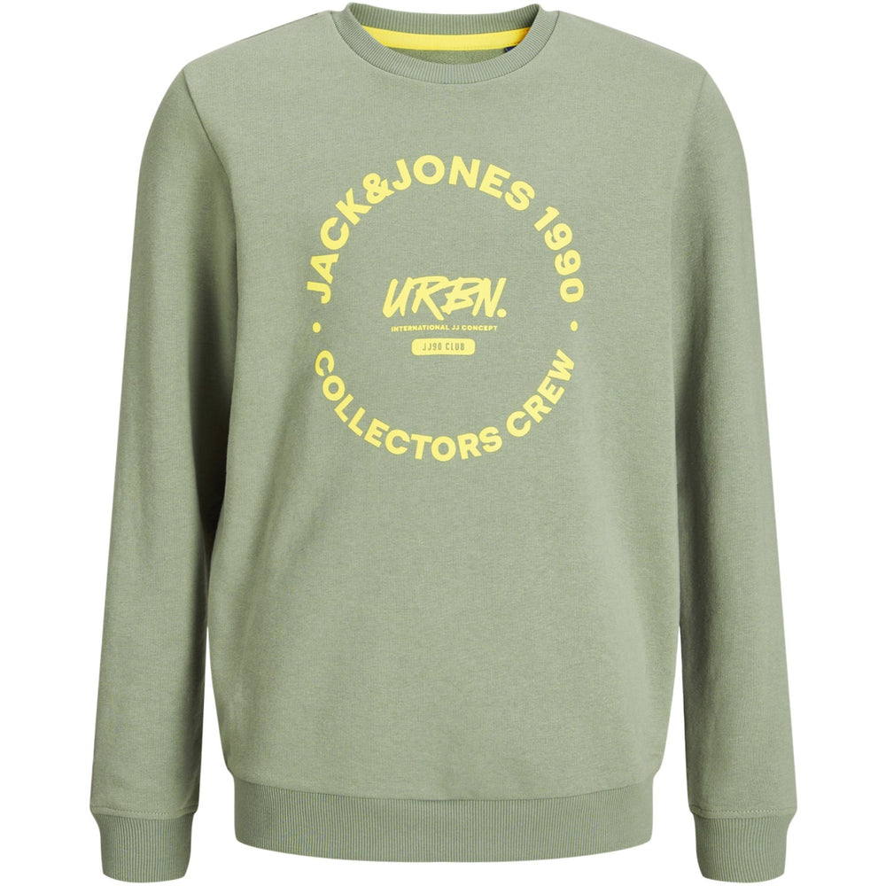 Køb Jack & Jones Junior Iceberg Green Simon Sweatshirt Crew Neck