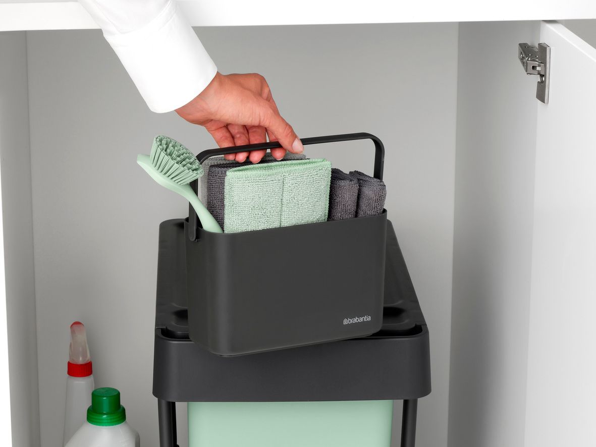 SinkSide Schoonmaakset: schoonmaakbakje, bordenschraper, afwasborstel,