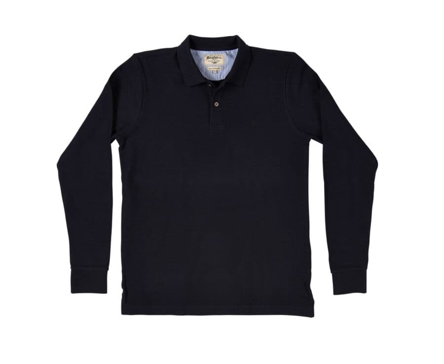 Polo manches longues homme Noir - ANDY II ML