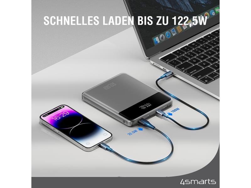 4smarts Powerbank Slim 20000 mAh Multiport-Powerbank mit modernen Ladestandards