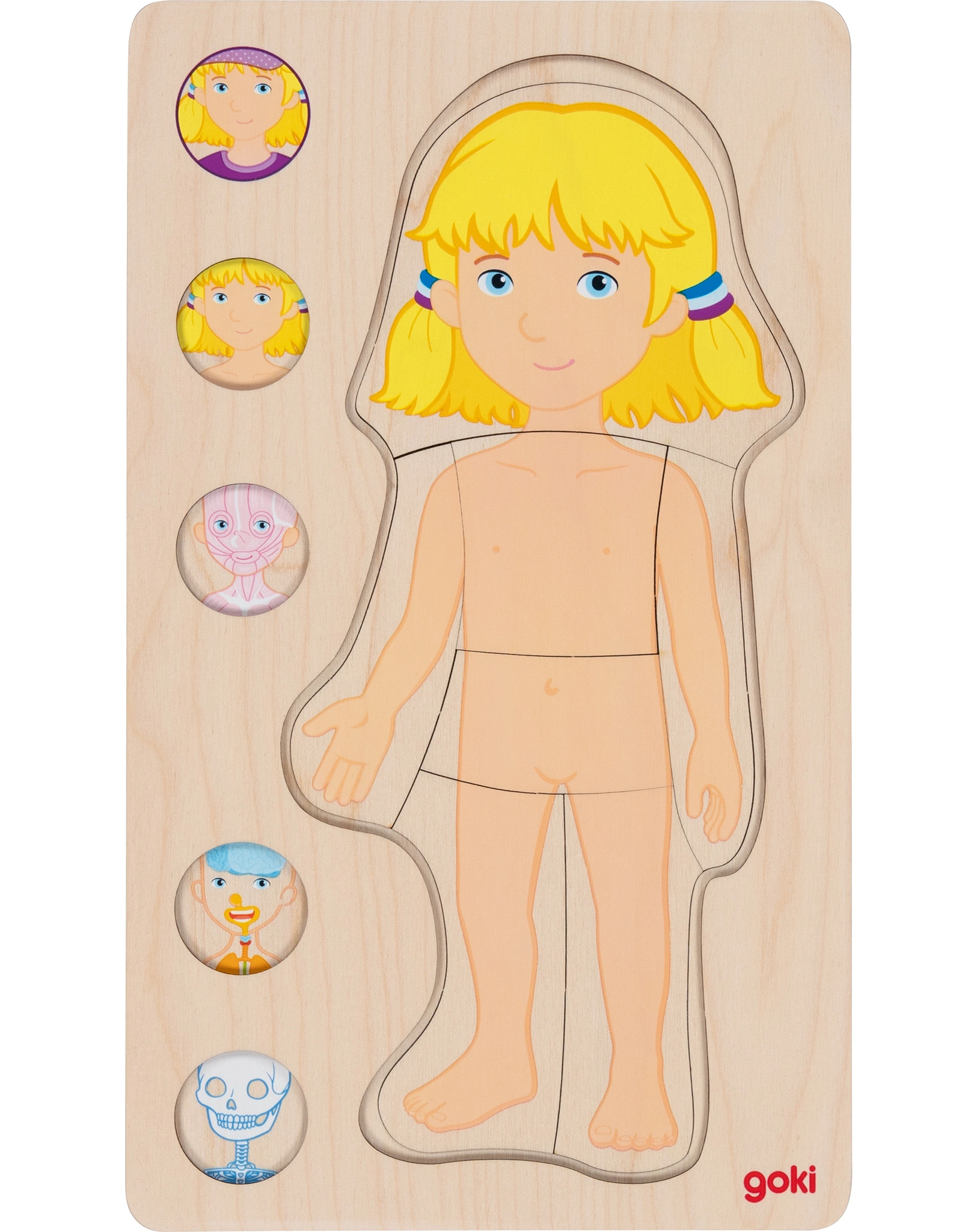 Schichtenpuzzle MÄDCHEN aus Holz