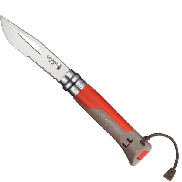 Couteau randonnée OPINEL N°08 OUTDOOR TERRE-ROUGE