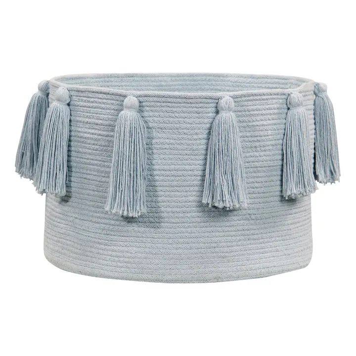 Lorena Canals Panier de rangement à pompons | Bleu pâle