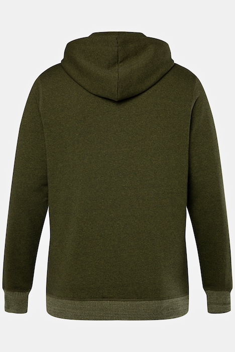 Hoodie, Melange-Sweat, Kapuze, Kängurutasche, Tall