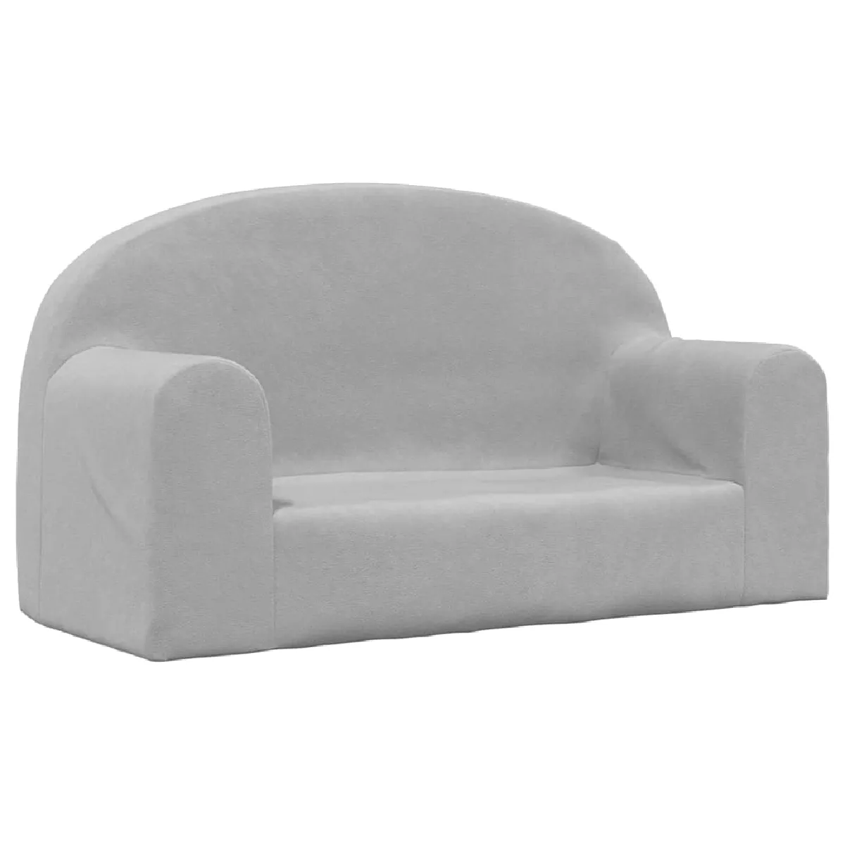 vidaXL Canapé pour enfants 2 places - Gris clair