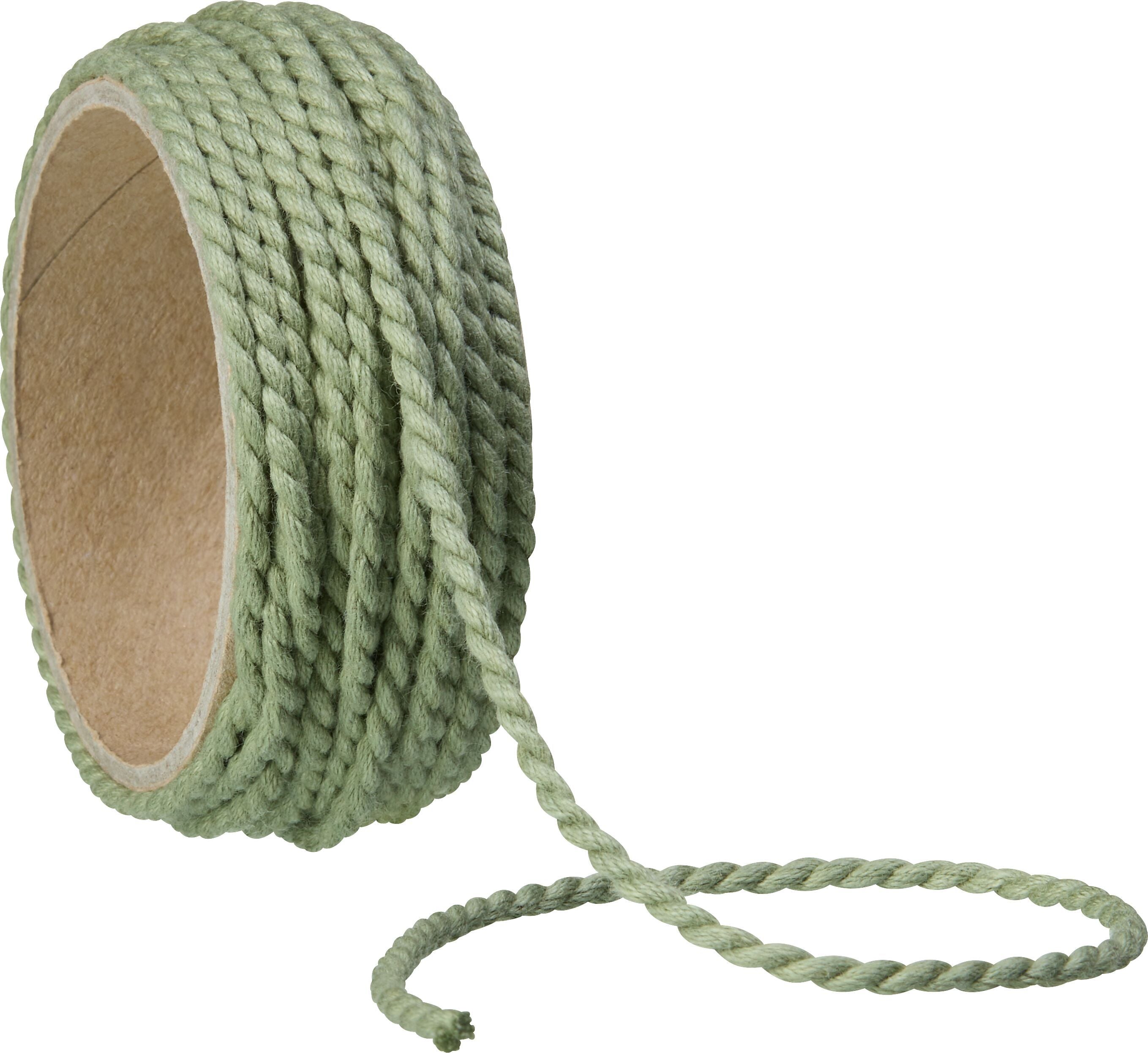 MAKRAMEE Geschenkband grün 3 mm x 4M - Grün / B: 3.0 mm x T: 4.0 m