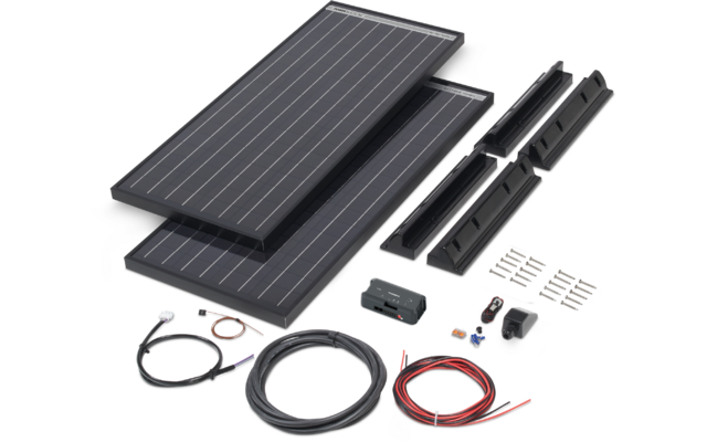 Büttner Elektronik Solar-Komplettanlage Power Blackline Solar Kit