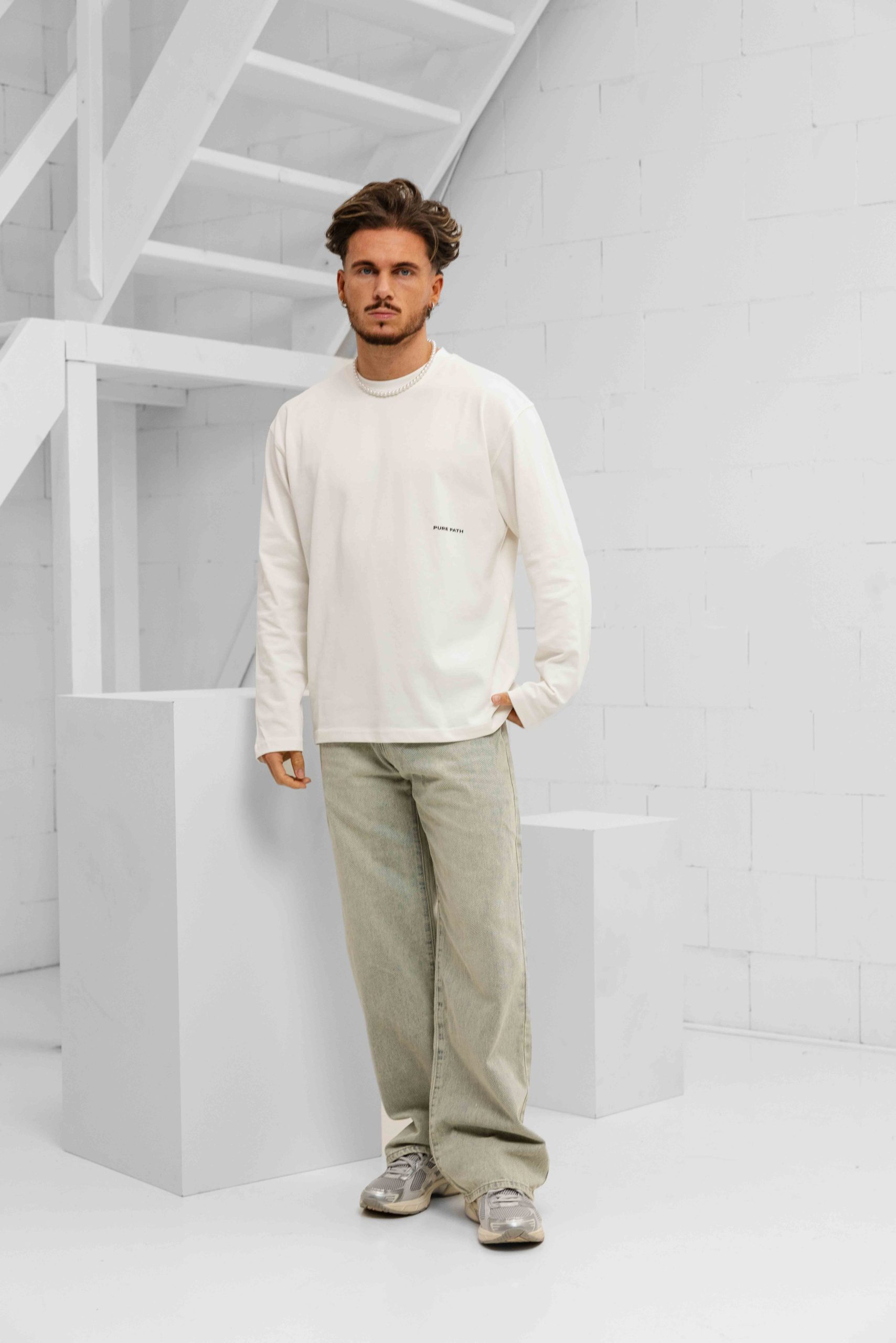 Project x Paris Straight Fit Jeans Heren Lichtblauw